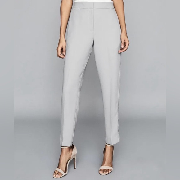 Reiss Savannah Satin Straight-leg Trousers Size 10 - Picture 2 of 11